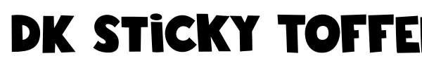 DK Sticky Toffee font preview